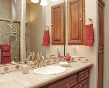Holiday Guestroom Bathroom Built by Carmel Homes Design Group LLC